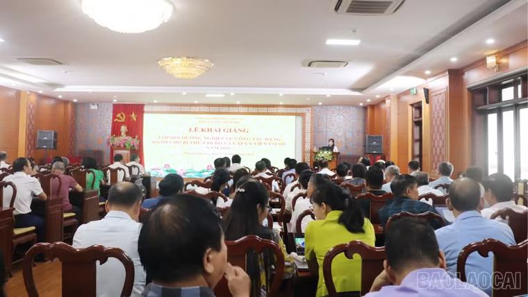 123 bí thư chi bộ tham gia lớp bồi dưỡng nghiệp vụ công tác Đảng năm 2026