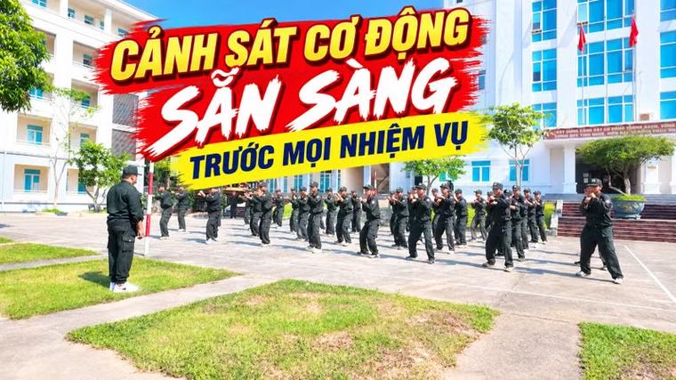 Ngày mới với những chiến sĩ cảnh sát cơ động