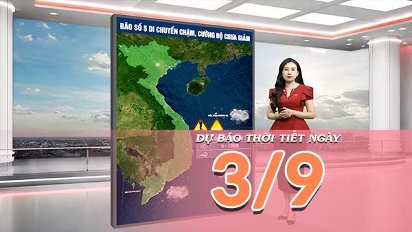 [Video] Dự báo thời tiết ngày 3/9/2026: Nắng nóng gay gắt lan rộng tại Bắc Bộ và Trung Bộ, Nam Bộ chiều tối có mưa dông