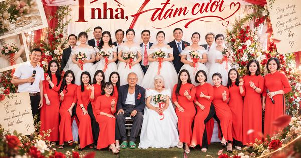 Đám cưới hot ở Bắc Ninh: 7 cặp đôi họ Vũ rủ nhau cưới lại sau hàng chục năm, có cặp đã bên nhau hơn 7 thập kỷ