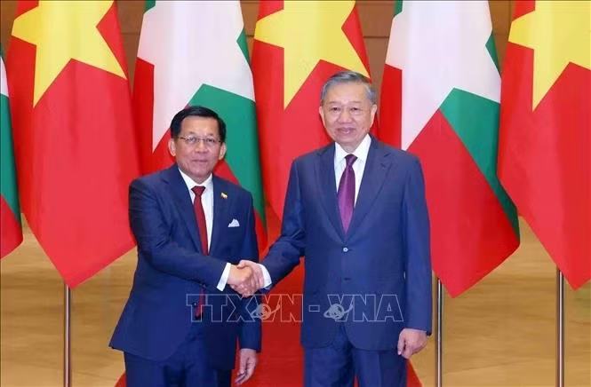 Tổng thống Cộng hòa Liên bang Myanmar và Phu nhân kết thúc chuyến thăm chính thức Việt Nam