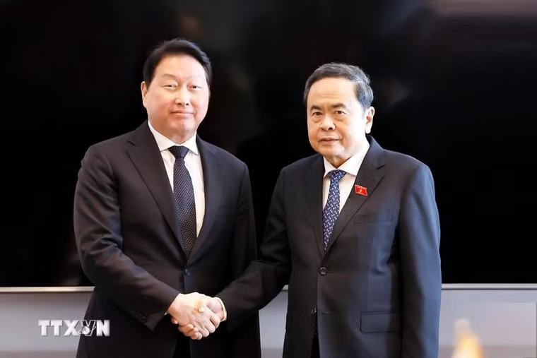 Chủ tịch Quốc hội Trần Thanh Mẫn tiếp lãnh đạo một số tập đoàn của Hàn Quốc