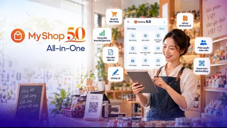 KienlongBank ra mắt hệ sinh thái số MyShop 5.0 All-in-One cho Hộ kinh doanh