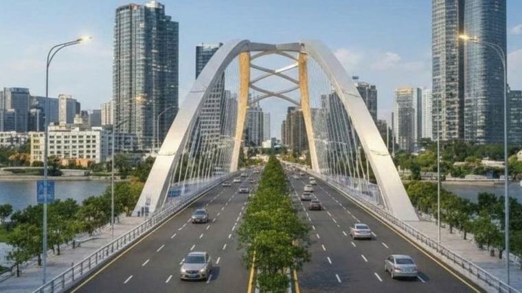 Cầu Thủ Thiêm 4 thêm bước tiến, mở trục kết nối mới cho hai vùng kinh tế của TP.HCM