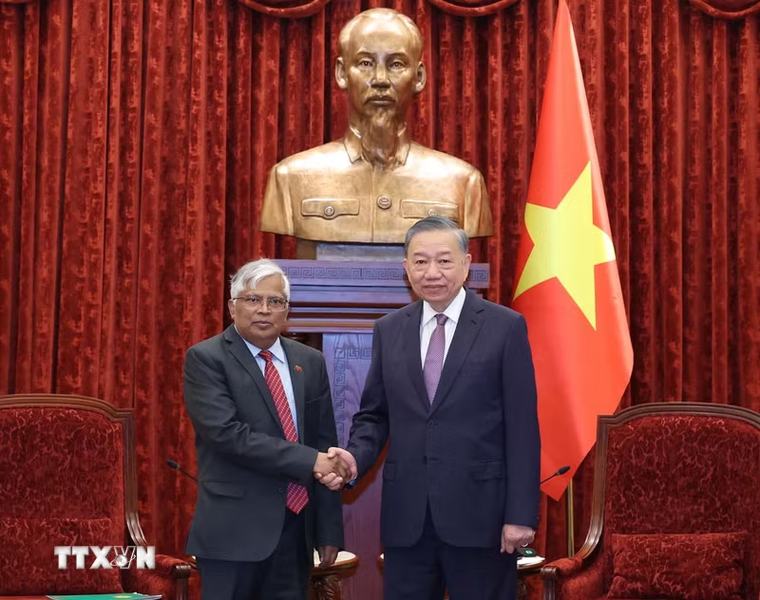 Tổng Bí thư, Chủ tịch nước Tô Lâm tiếp Đại sứ Bangladesh tại Việt Nam