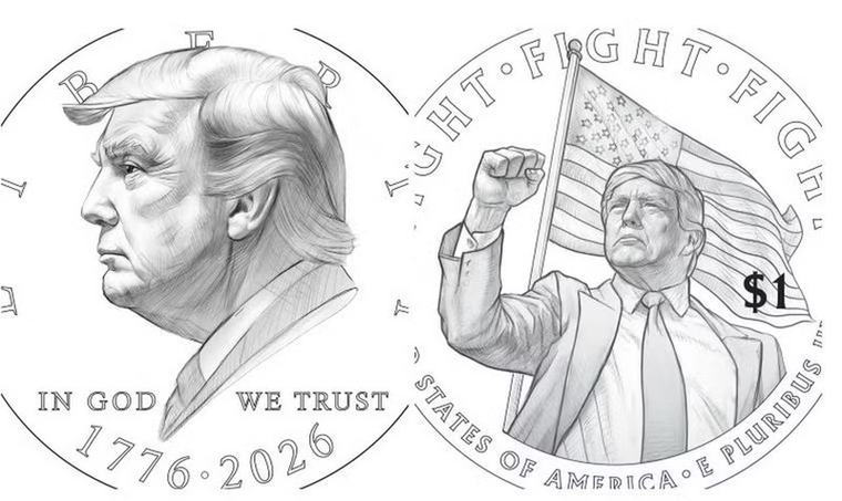 Đồng xu 1 USD có hình Tổng thống Donald Trump được đưa vào lưu thông