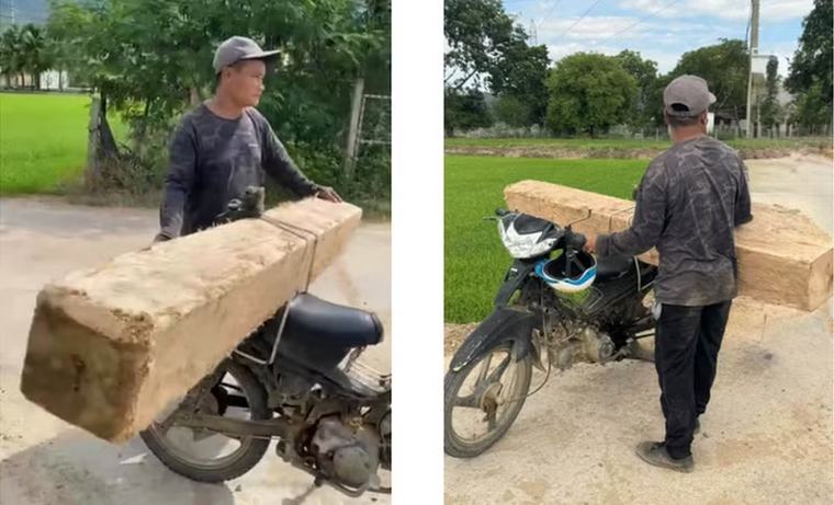 Bắt giữ nhiều xe máy chở gỗ lậu từ hồ Đá Xẻ ở tỉnh Khánh Hòa