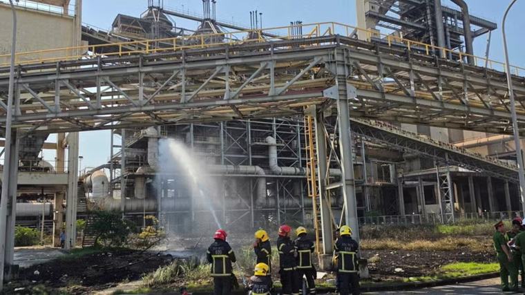 Formosa Hà Tĩnh thông tin về sự cố cháy thiết bị tại lò gió nóng