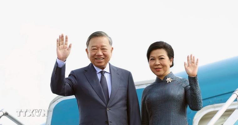 Tổng Bí thư, Chủ tịch nước Tô Lâm cùng Phu nhân lên đường thăm cấp Nhà nước tới Nga, thăm chính thức Pháp và dự Hội nghị Thượng đỉnh Không gian vũ trụ