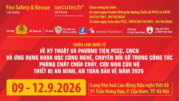 Nhiều công nghệ đột phá tại Triển lãm phòng cháy, chữa cháy