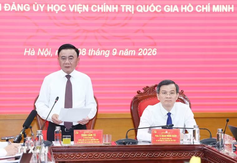 Học viện Chính trị Quốc gia Hồ Chí Minh phải là hình mẫu về xây dựng Đảng