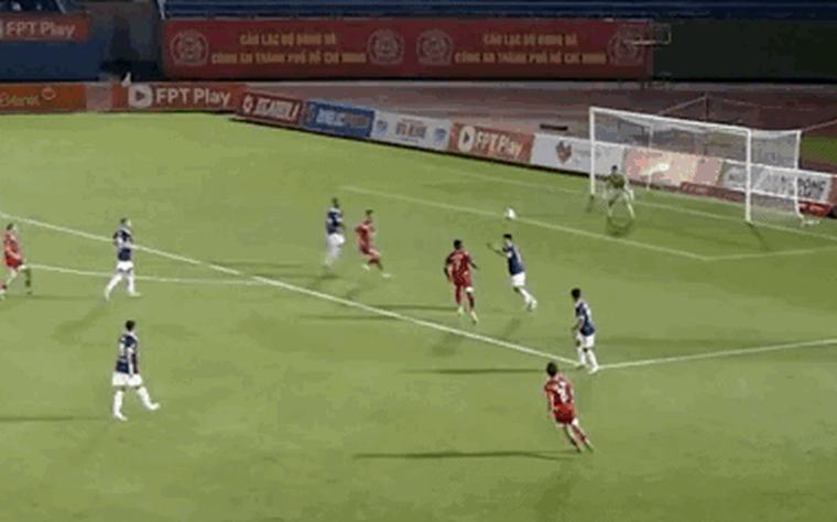 Video: Siêu phẩm đánh đầu của Tiến Linh vào lưới CLB Hà Nội