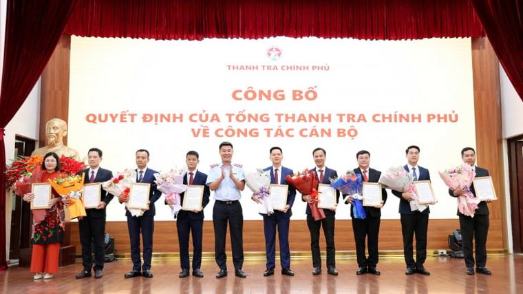 9 sĩ quan Công an được biệt phái đến công tác tại Thanh tra Chính phủ