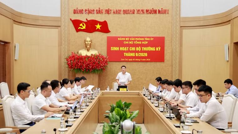 Bí thư Tỉnh ủy Dương Quốc Huy dự sinh hoạt thường kỳ tháng 9/2026 tại Chi bộ Tổng hợp thuộc Đảng bộ Văn phòng Tỉnh ủy