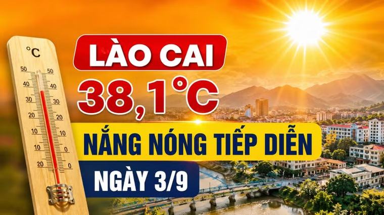 Nắng nóng tiếp diễn ngày 3/9, nhiều nơi trên 37 độ