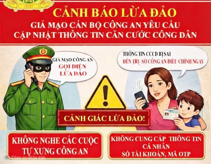 Cảnh báo giả danh Công an để lừa đảo qua ứng dụng VNeID