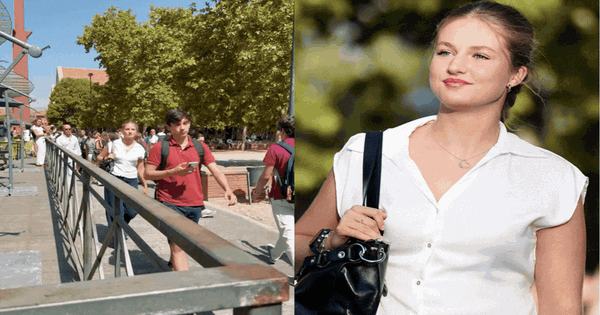 Công chúa Leonor giản dị trong ngày đầu tiên đến trường đại học: Chỉ diện áo blouse trắng và quần jeans nhưng vẫn gây chú ý